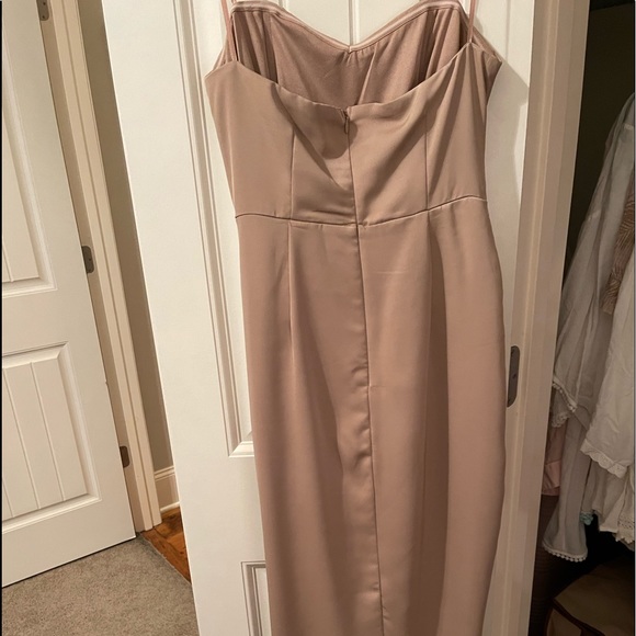 DO + BE tan strapless cocktail dress. New without tags. - Picture 3 of 3
